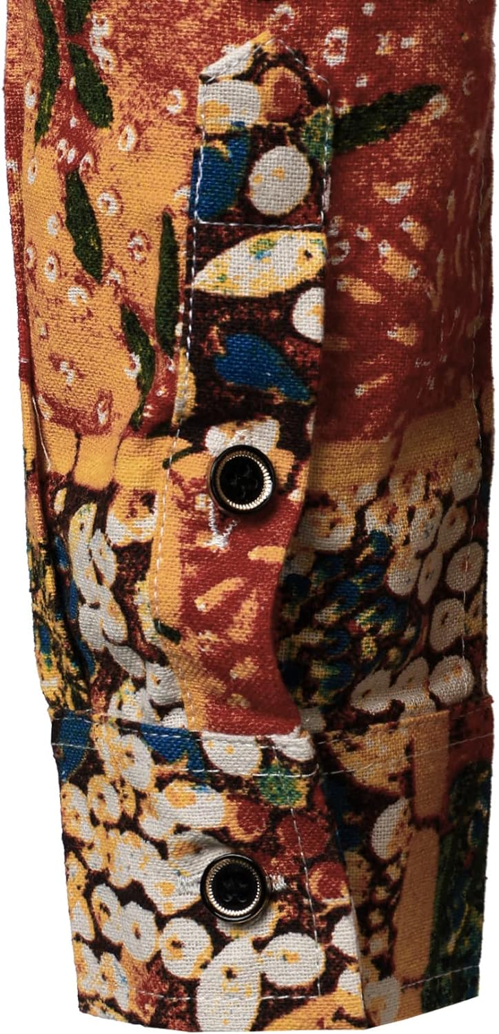 Men Linnen Stylish African Tradition Shirt