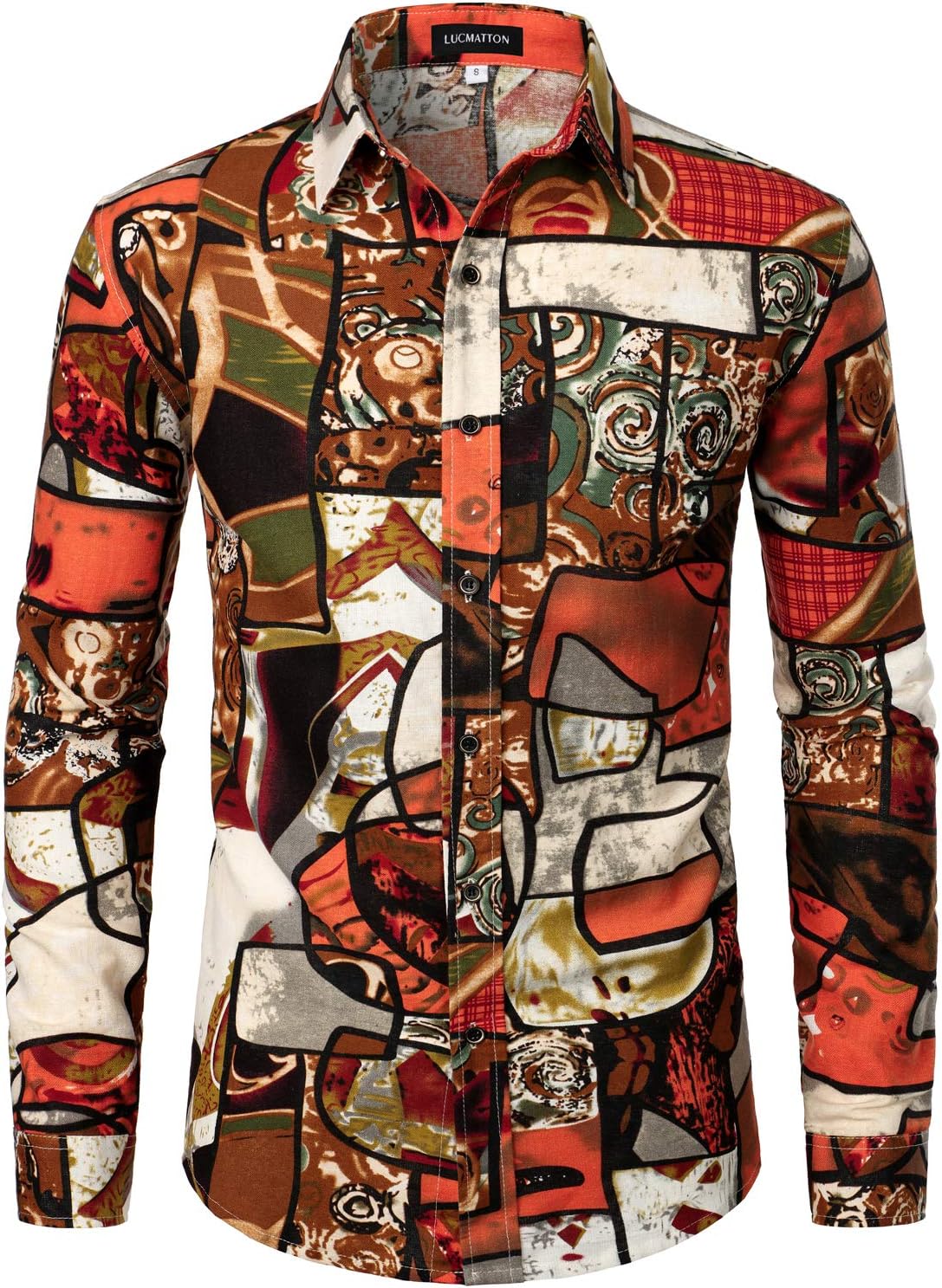 Men Linnen Stylish African Tradition Shirt