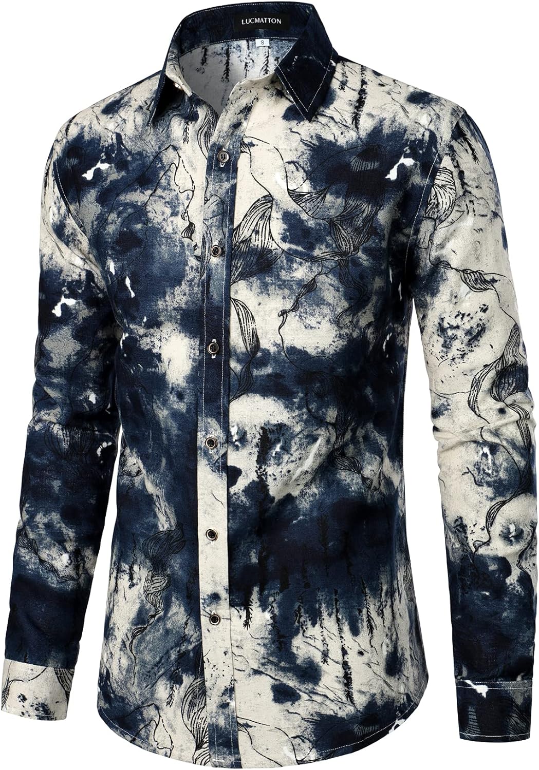 Men Linnen Stylish African Tradition Shirt