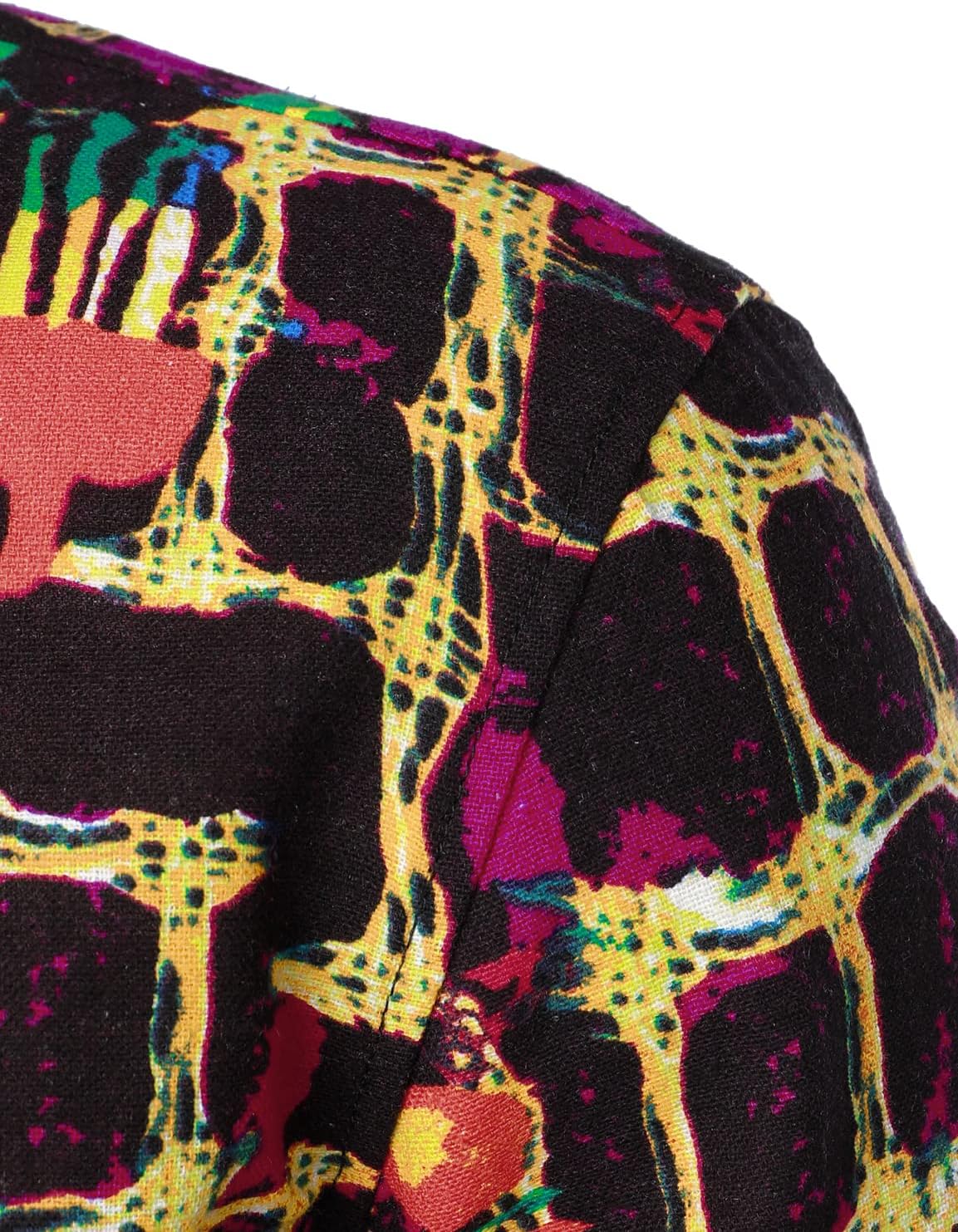 Men Linnen Stylish African Tradition Shirt