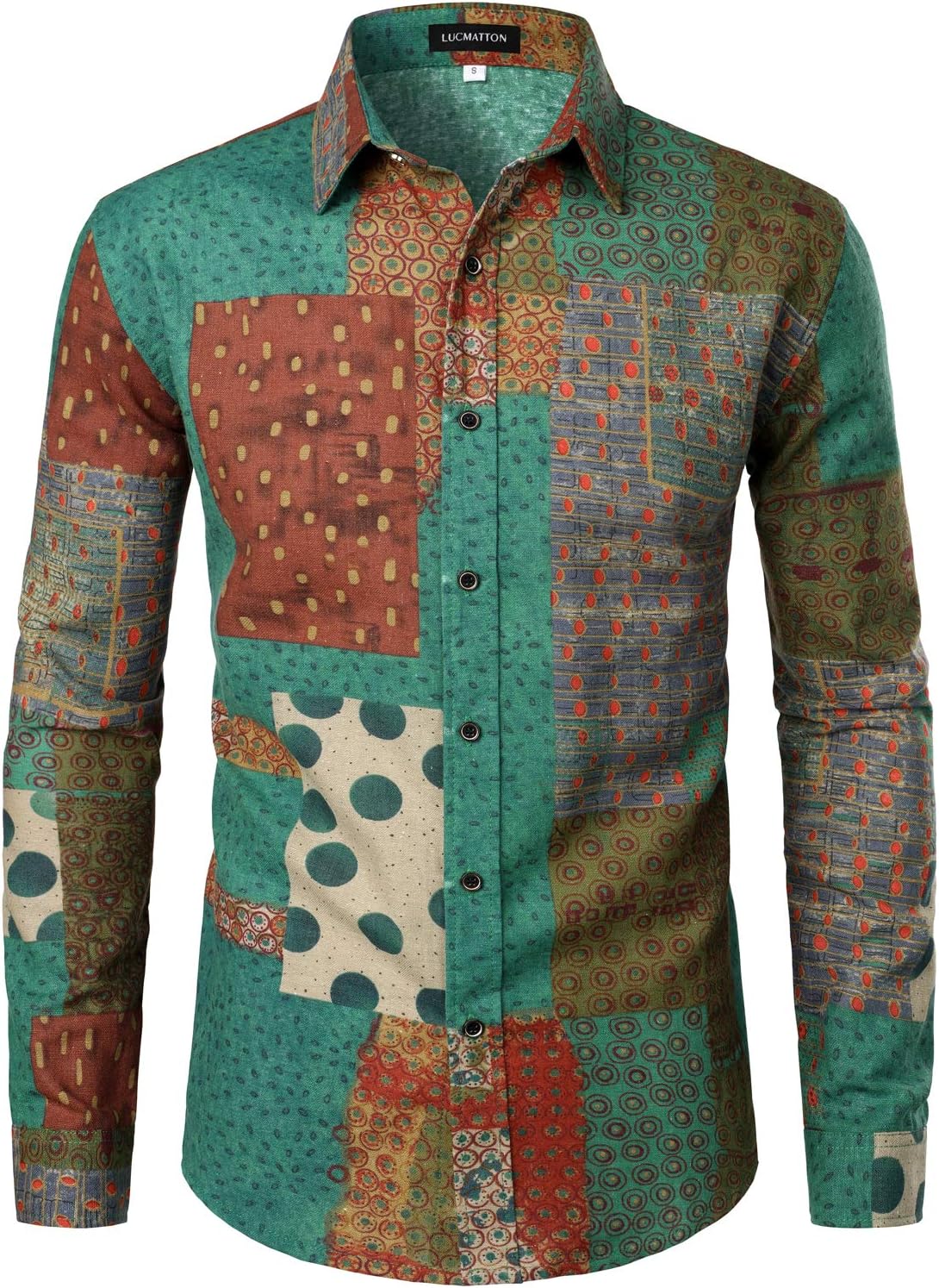 Men Linnen Stylish African Tradition Shirt