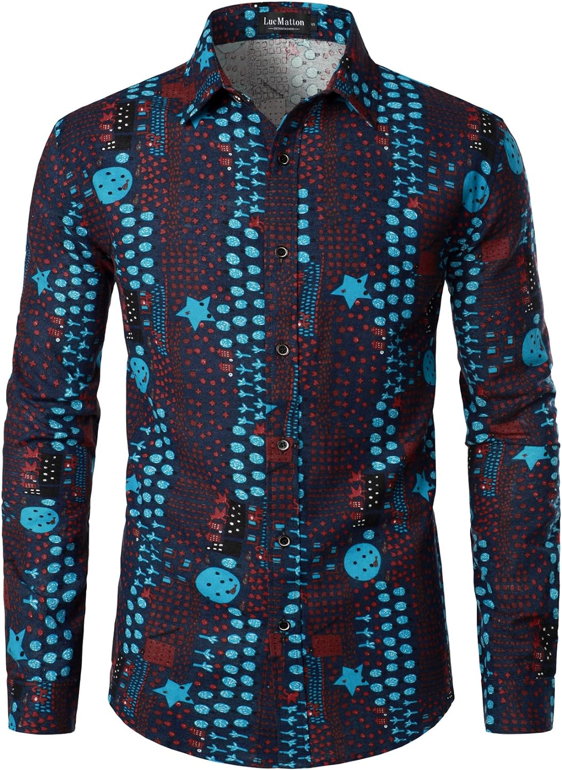 Men Linnen Stylish African Tradition Shirt