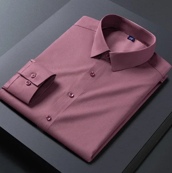 Anti-wrinkle slim fit casual business shirt