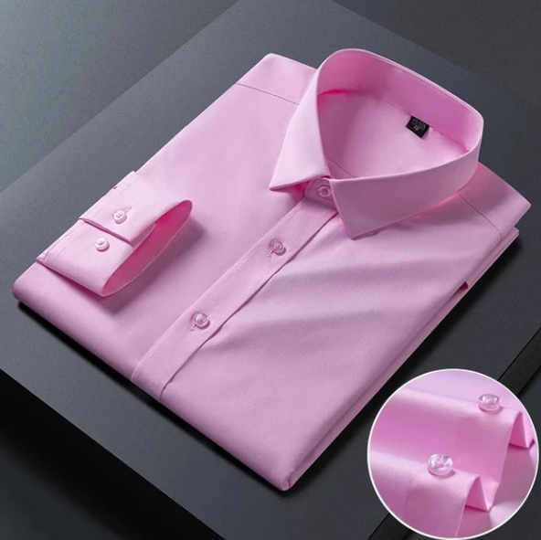 Anti-wrinkle slim fit casual business shirt
