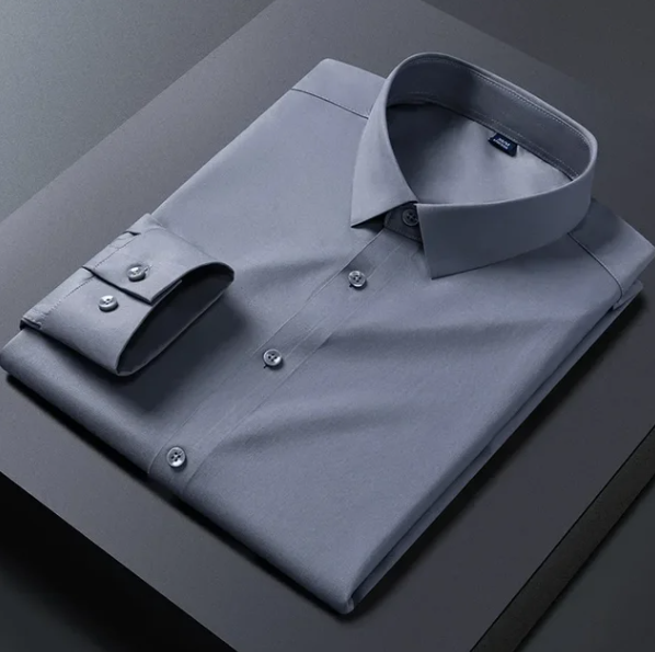 Anti-wrinkle slim fit casual business shirt
