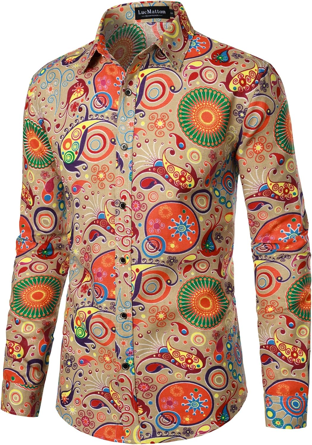 Men Linnen Stylish African Tradition Shirt