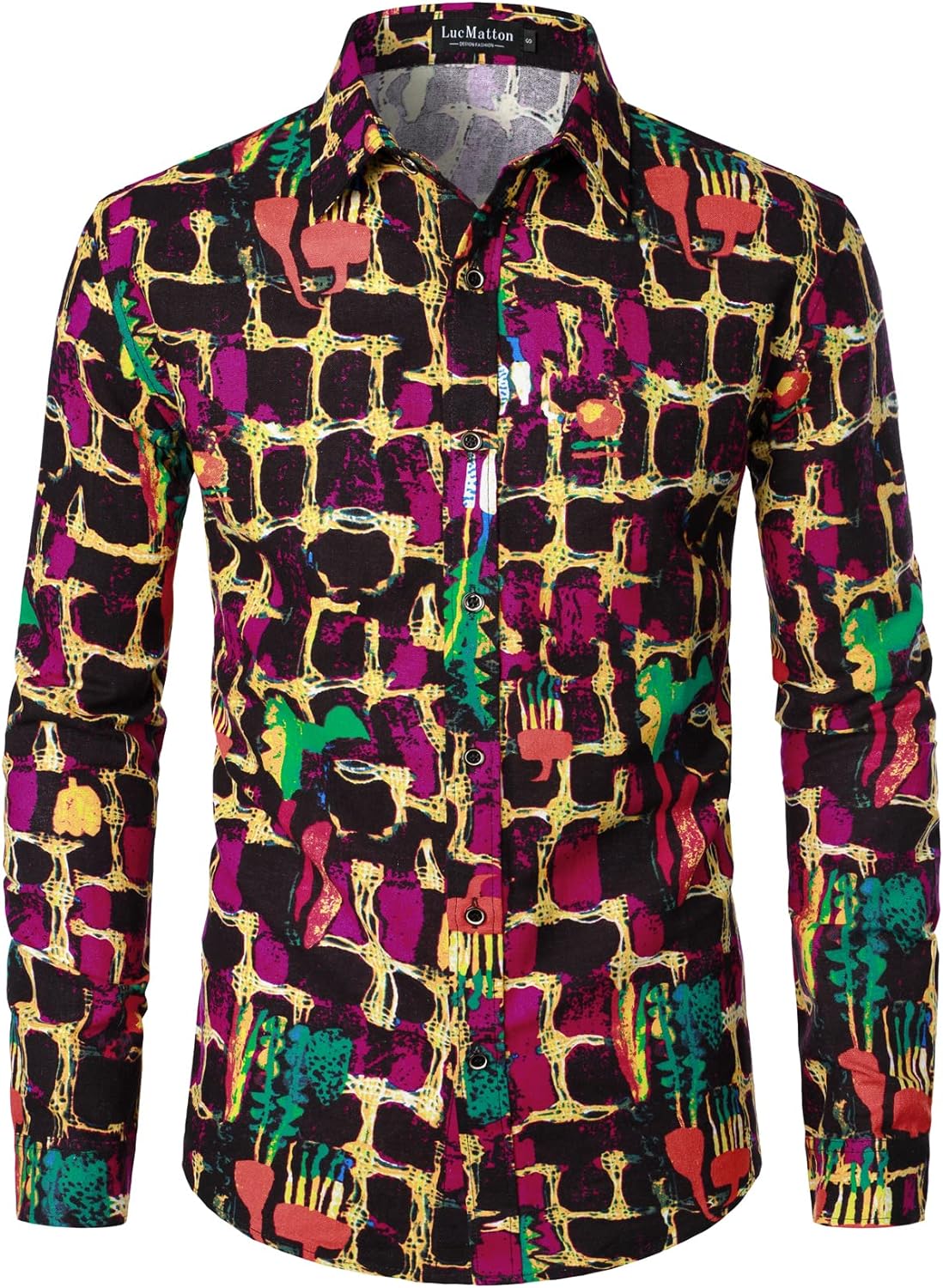 Men Linnen Stylish African Tradition Shirt