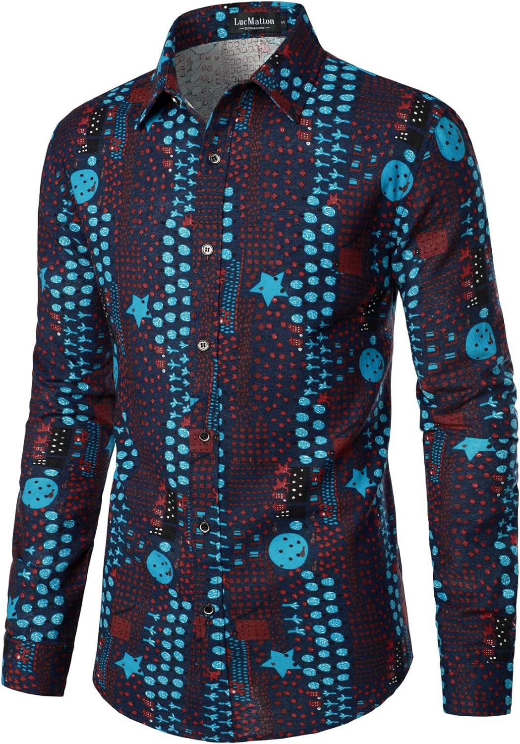 Men Linnen Stylish African Tradition Shirt