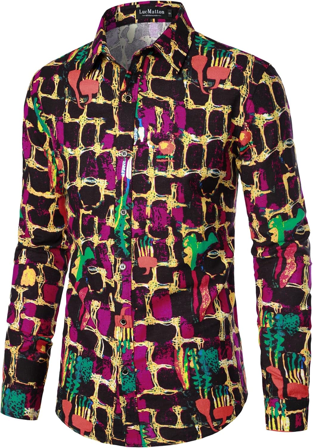 Men Linnen Stylish African Tradition Shirt