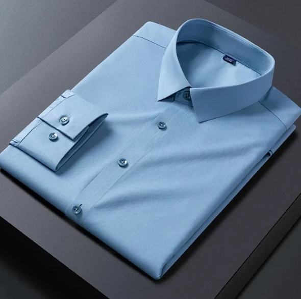 Anti-wrinkle slim fit casual business shirt