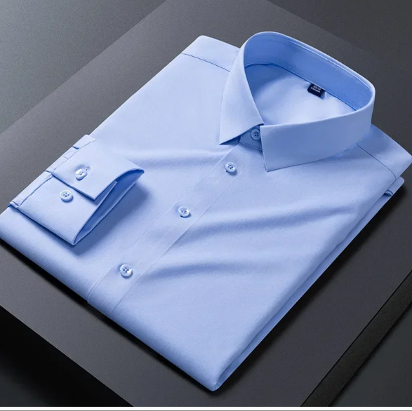 Anti-wrinkle slim fit casual business shirt